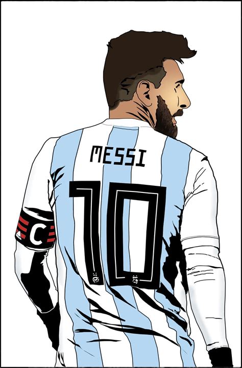 lionel messi dibujos